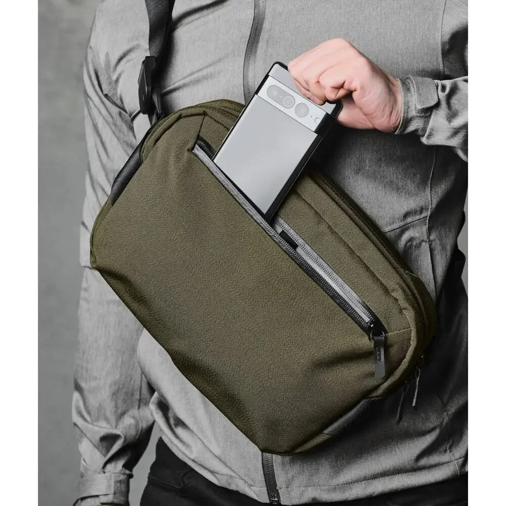 NWT Alpaka Go Sling Travel Bag Army Green | Axoflux 600D